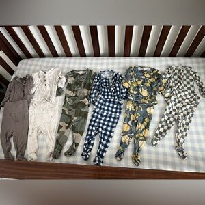 Set of Baby Rompers in Various Patterns